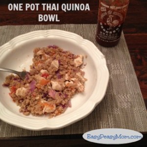 One Pot Thai Quinoa Bowl